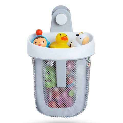 Mesh Hanging Bath Toy Storage Organizer with Suction Cup
