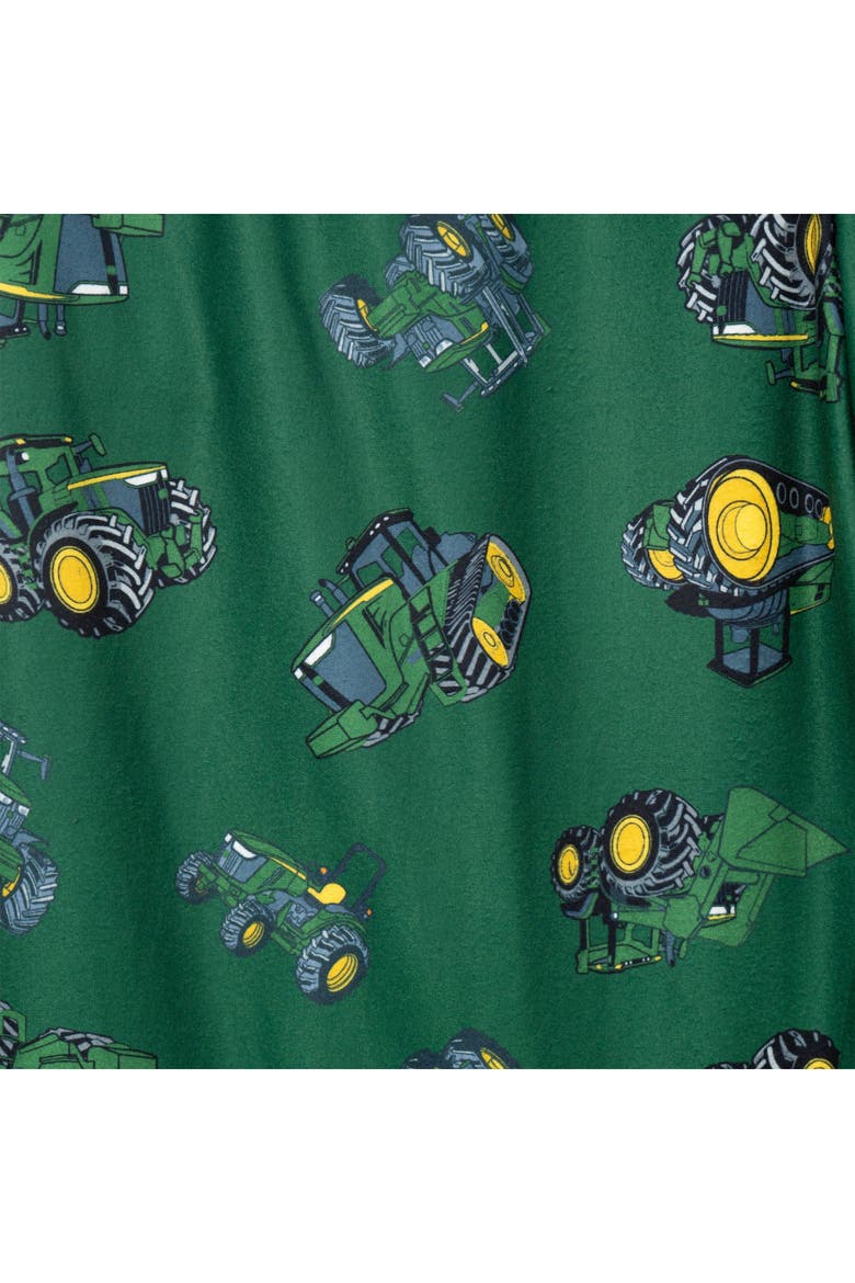 Loungewear Pajama Pants, Alternate, color, Green Tractor Print