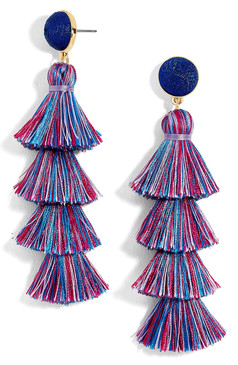 BaubleBar Ayana Hoop Earrings, Main, color, 