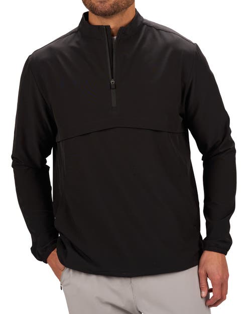 Black Clover Player Quarter Zip In Black