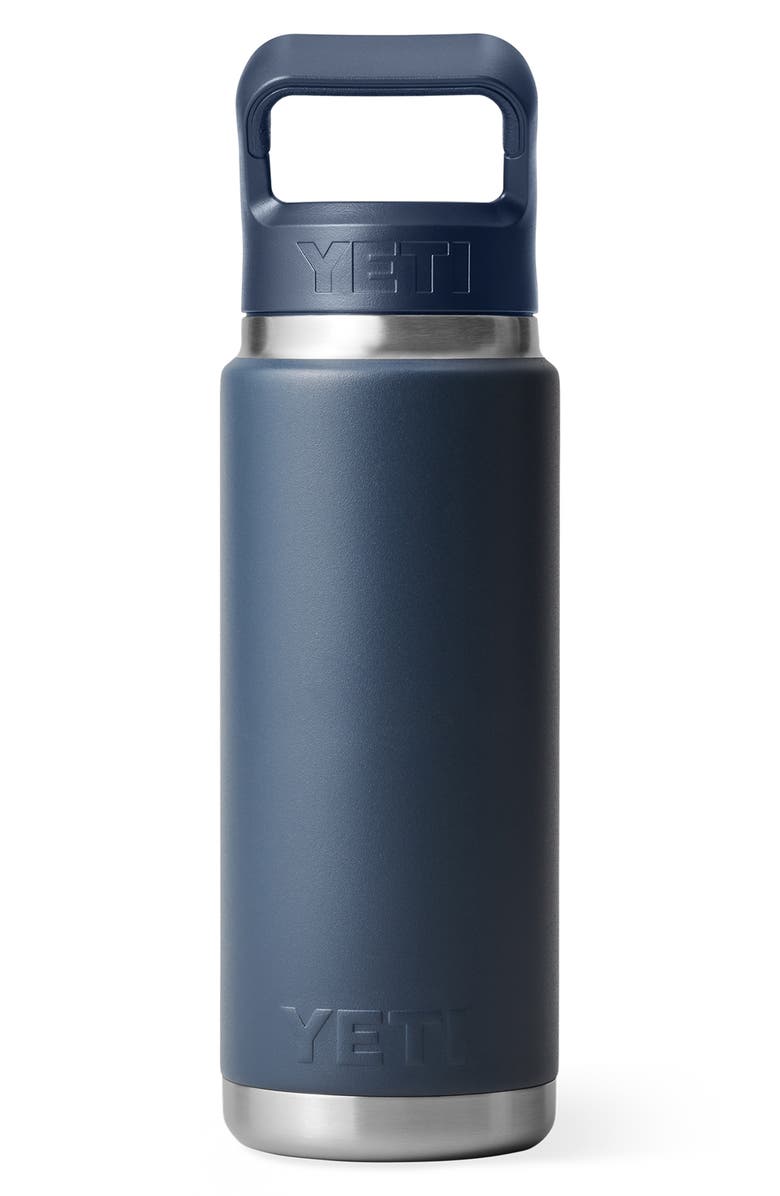 YETI Rambler 26-Ounce Straw Bottle, Alternate, color, Navy