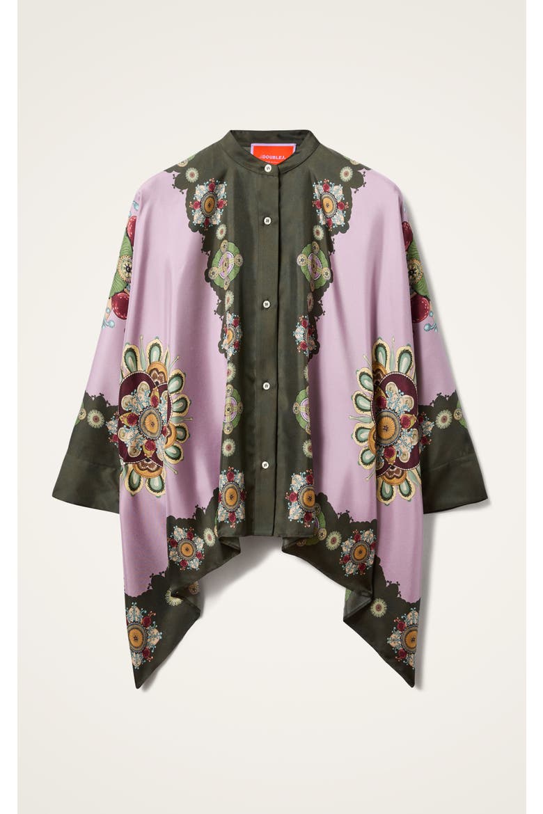 Foulard Shirt Placée, Alternate, color, Nucleus Placée Dusty Pink