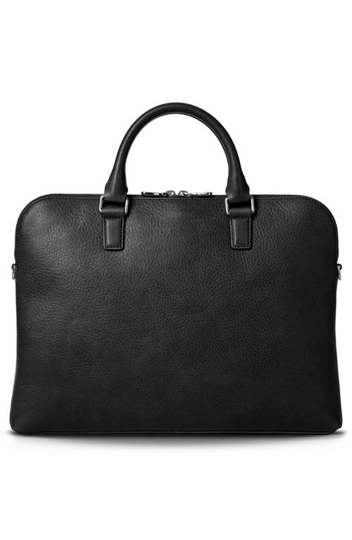 Shinola Portfolio Leather Briefcase In Black