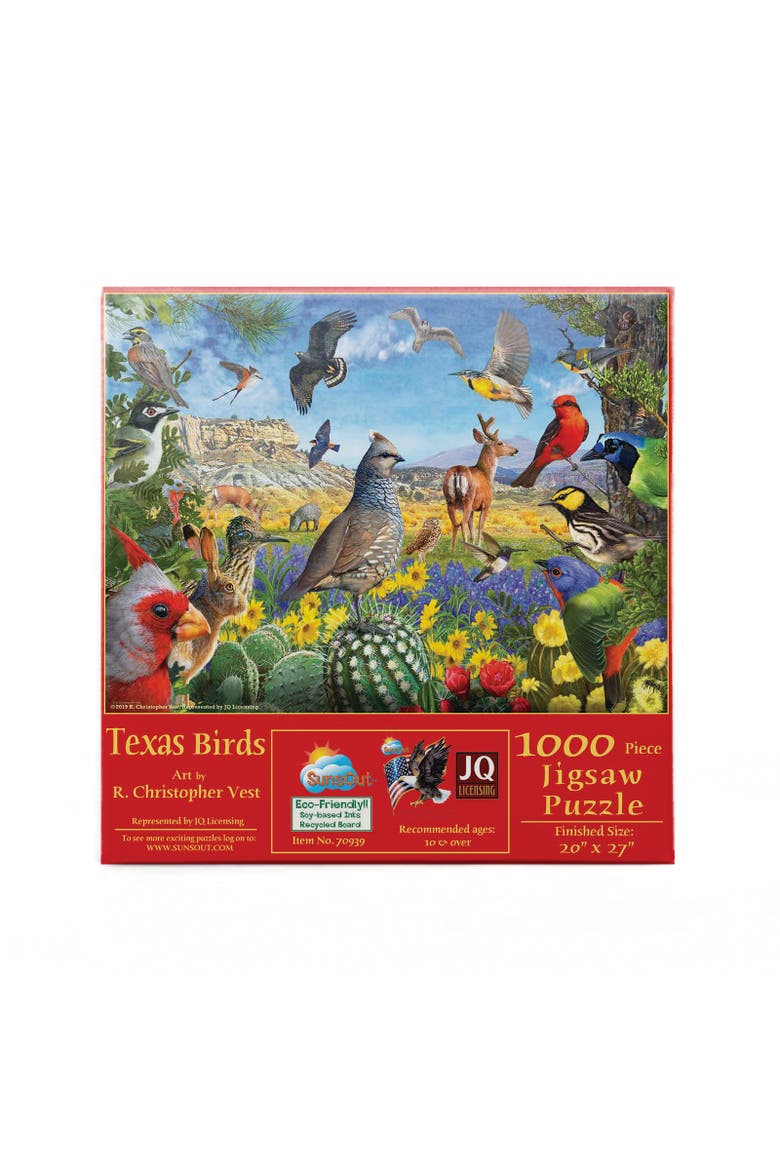 Texas Birds 1000 piece Jigsaw Puzzle for Adults, Alternate, color, Multicolor