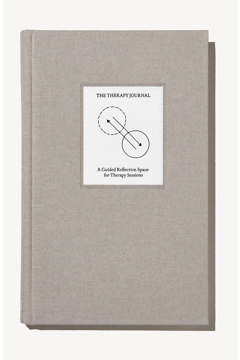 The Therapy Journal Notebook, Main, color, Light Gray / Beige
