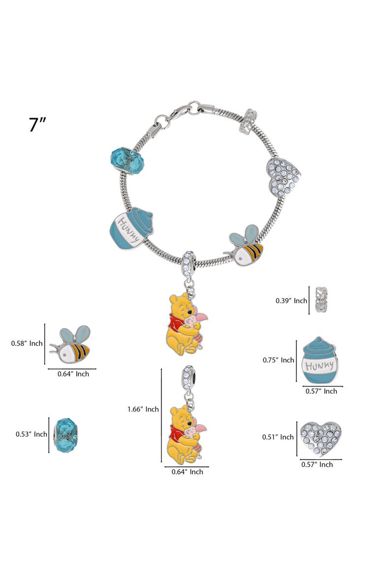 Beaded Charm Bracelet, Alternate, color, Multi