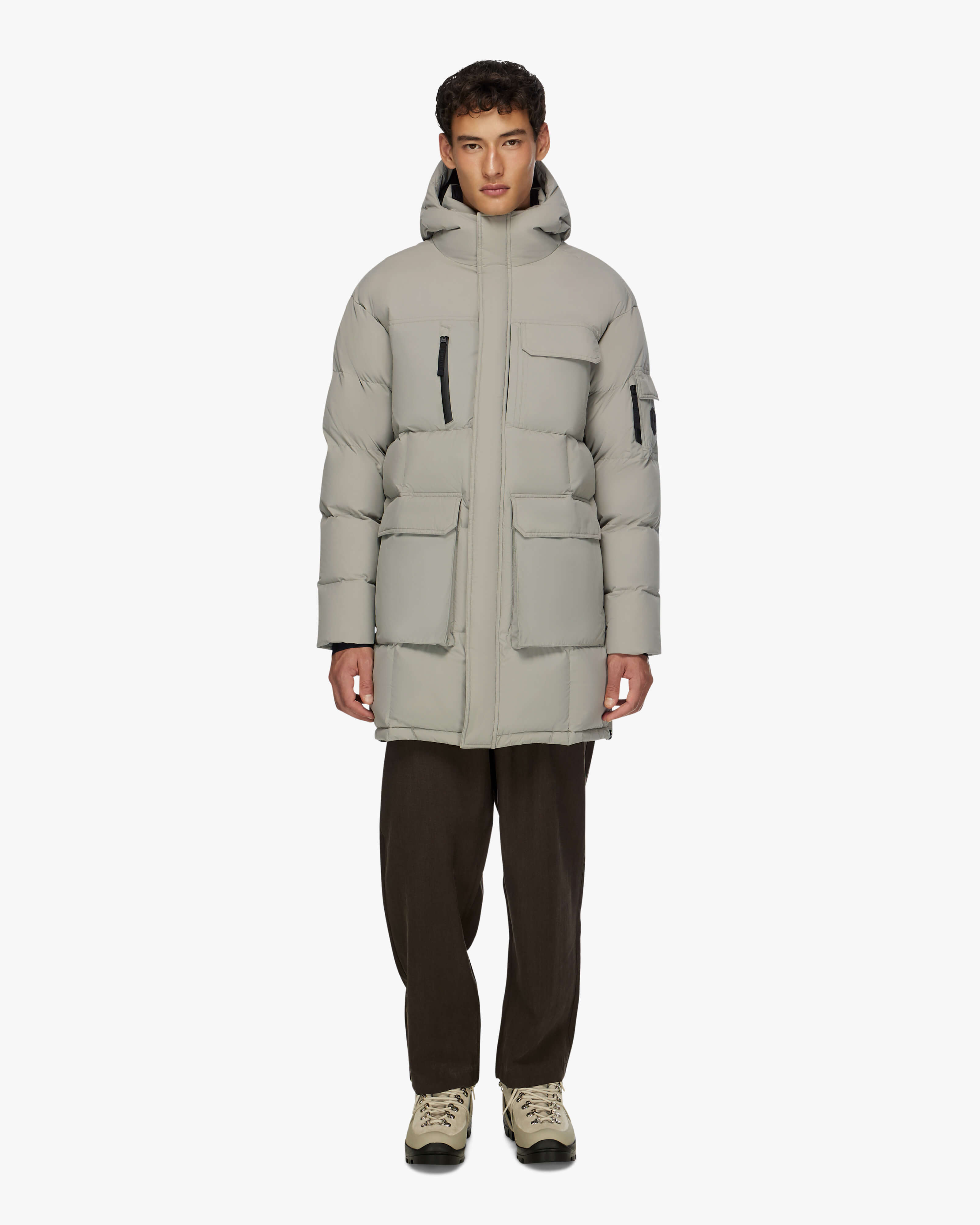 COMPASS | Hooded Recycled Down Winter Jacket - image 4