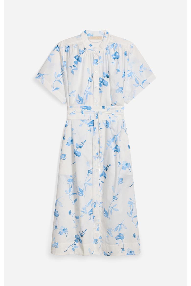 Ghala Floral Shirt Dress, Alternate, color, Ecru