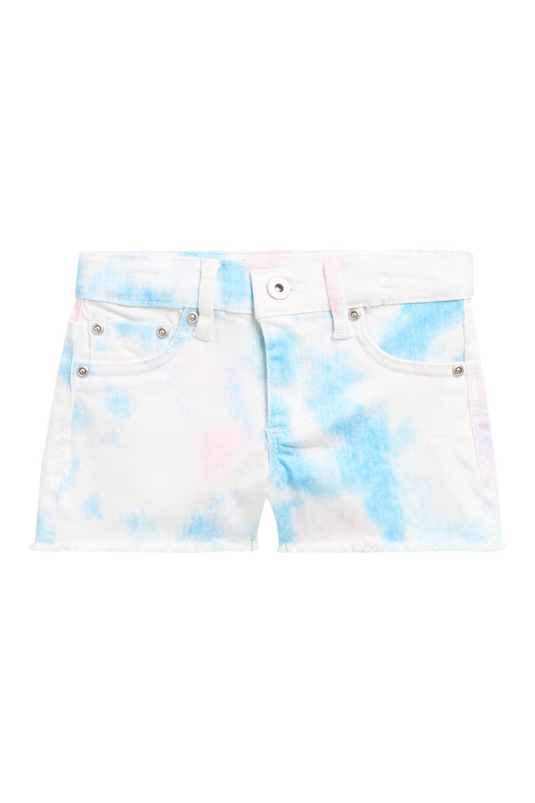 Kids' Watercolor Denim Shorts, Main, color, TIE DYE
