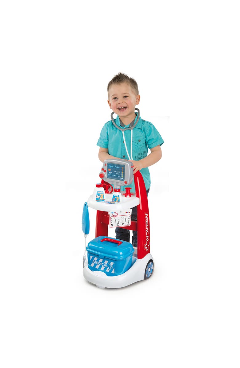Smoby Toys Doctor Playset Trolley with Sounds and Accessories, Alternate, color, Multicolored