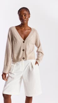 Brodie Pure Cashmere Natalie Deep V 100% Cashmere Cardigan