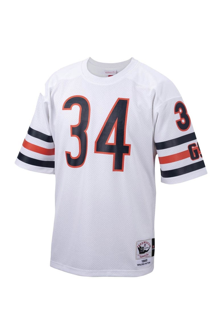 Men's Mitchell & Ness Walter Payton White Chicago Bears Big & Tall 1985 Retired Player Replica Jersey, Alternate, color, White