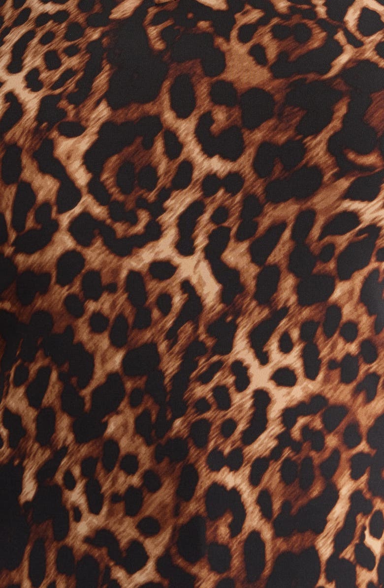 Anne Klein Leopard Triple Pleat Sleeveless Top, Alternate, color, Anne Black Multi