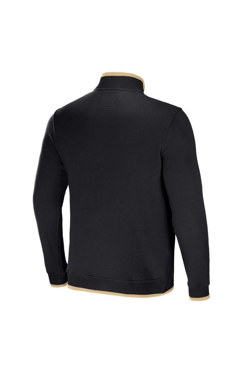 NFL X DARIUS RUCKER Men's NFL x Darius Rucker Collection by Fanatics Black New Orleans Saints Logo Quarter-Zip Top, Alternate, color, Black