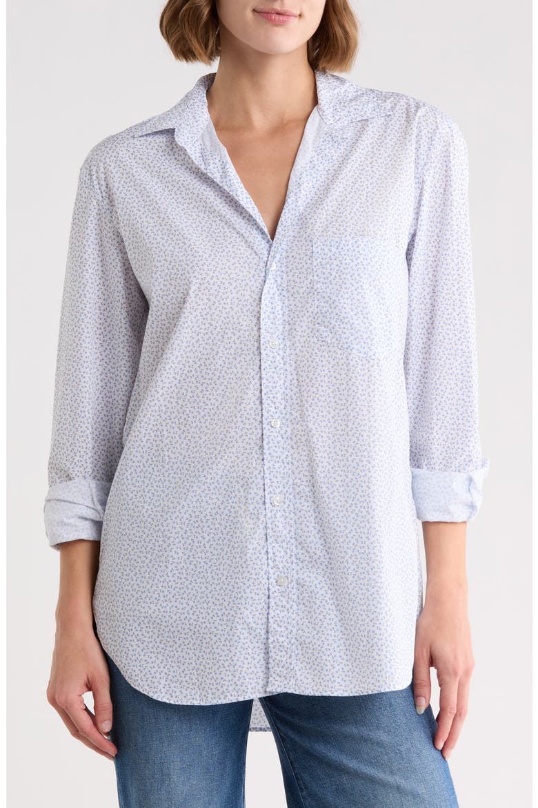 Joedy Boyfriend Button-Up Shirt, Main, color, TINY FLOWERS