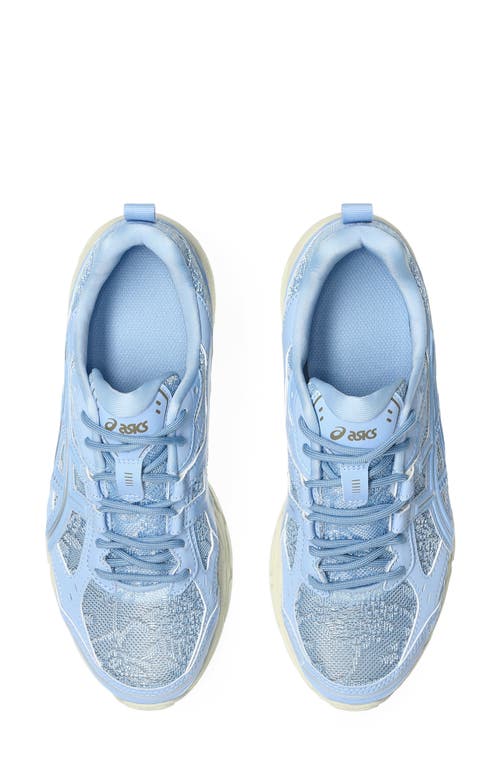 Asics Textured Trainers In Blue
