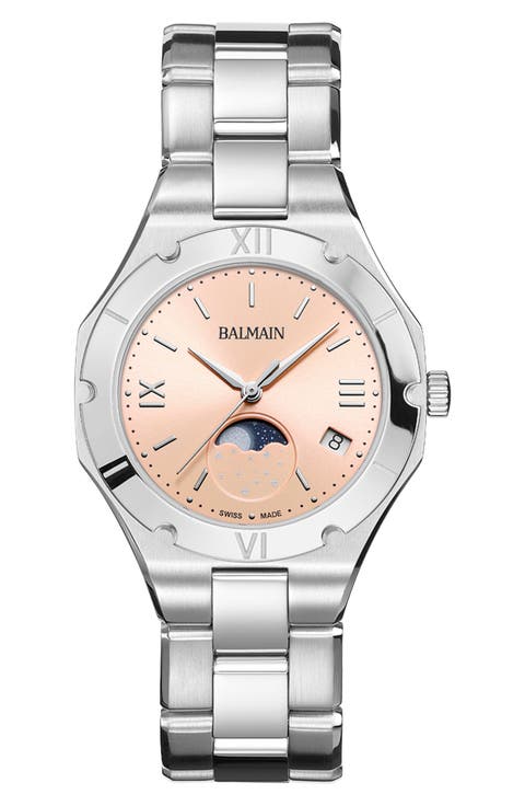 Be Balmain Moonphase Bracelet Watch, 33mm