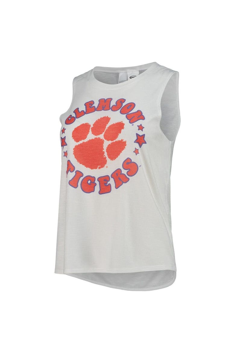 Women's Concepts Sport Purple/White Clemson Tigers Ultimate Flannel Tank Top & Shorts Sleep Set, Alternate, color, Purple