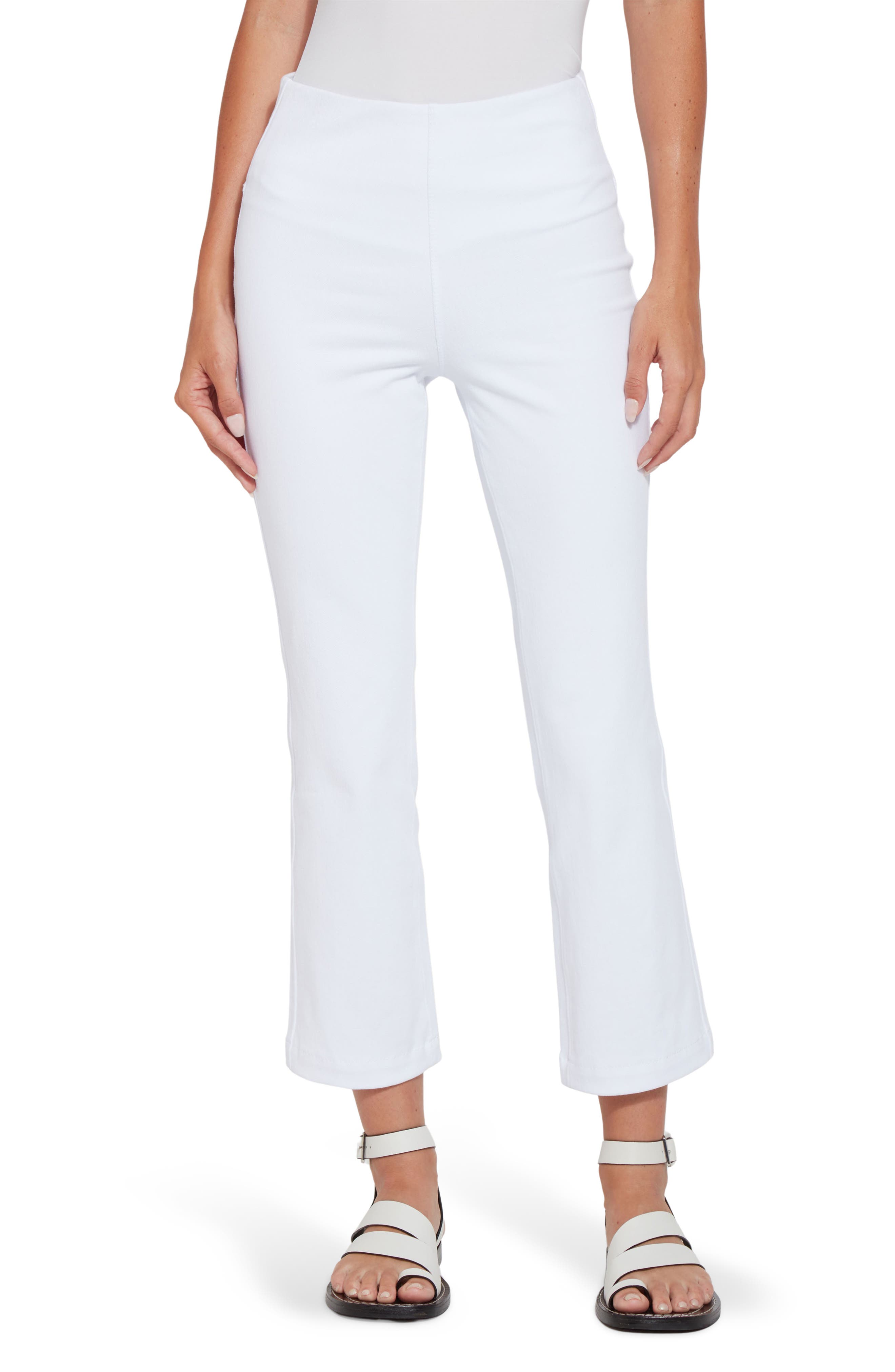 Lyssé Lysse Ankle Denim Baby Bootcut In White