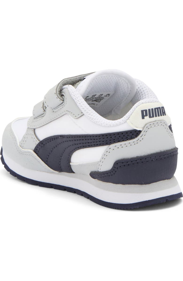 PUMA Kids' Runner V4 Sneaker, Alternate, color, Puma White-New Navy-Gray