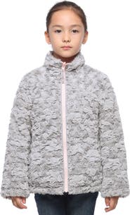 Rokka&Rolla Kids' Reversible Fleece Puffer Jacket