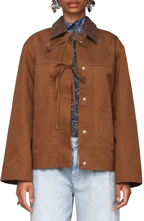 Tie Oversize Chore Jacket