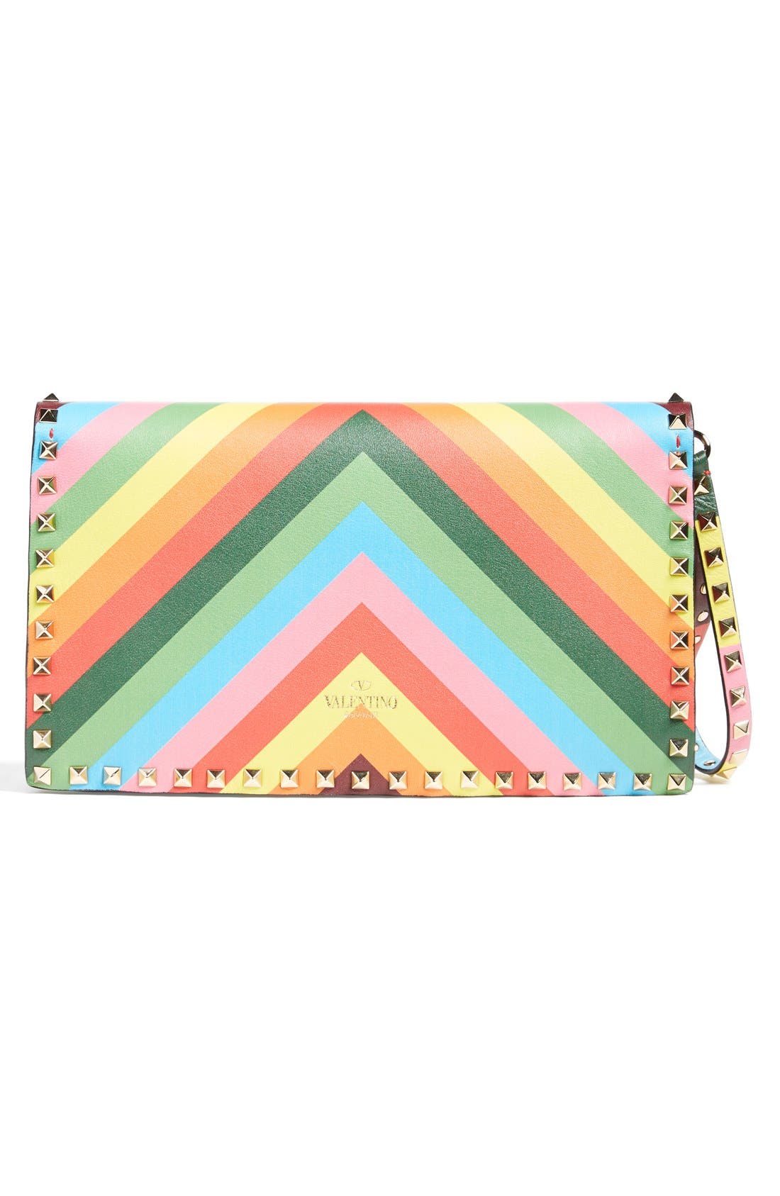 'Rockstud 1973' Flap Clutch, Alternate, color, MULTI