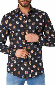 OppoSuits Super Mario Bad Guys Trim Fit Button-Up Shirt