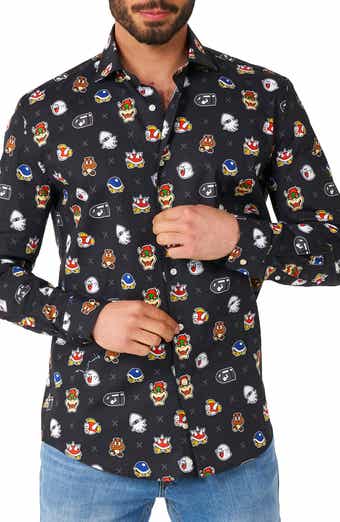 OppoSuits Super Mario Bad Guys Trim Fit Button-Up Shirt