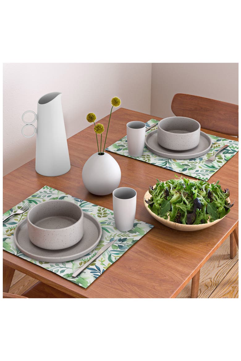 Ninola Design Botanic Retreat Cotton Placemat, Alternate, color, GREEN