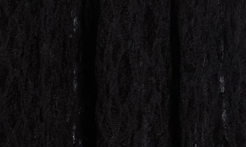 Nsr Floral Lace Maxi Skirt In Black