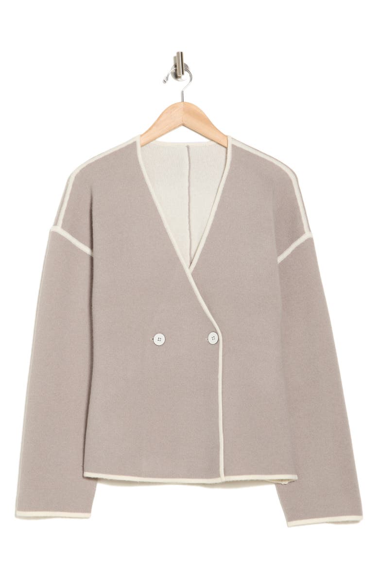 Derek Lam 10 Crosby Maslin Reversible Double Face Stretch Wool & Cashmere Coat, Alternate, color,