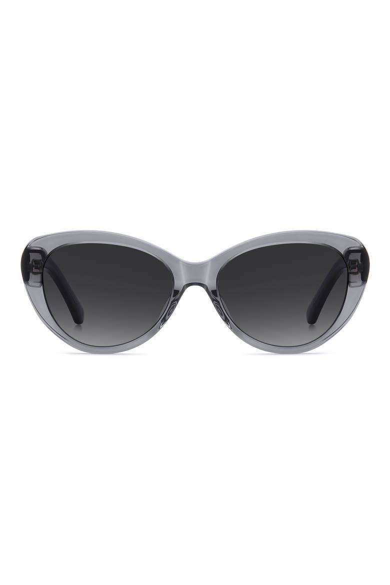 josi 55mm cat eye sunglasses, Main, color, GREY/ DARK GREY SF