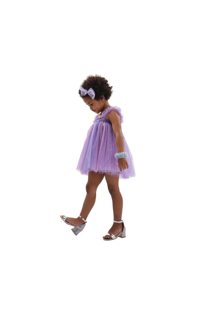 Mimi Tutu Serenya Glitter Tulle Dress, Alternate, color, Purple