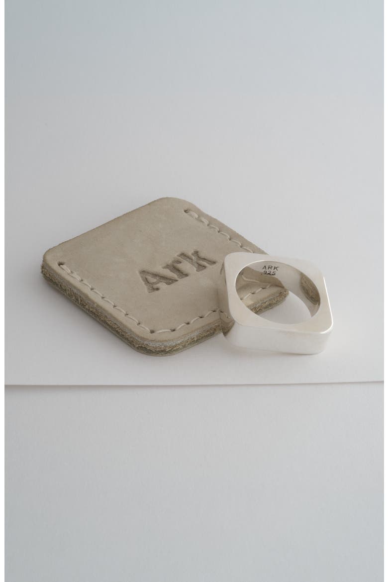 Square Ring in Solid Sterling Silver, Alternate, color, Polished Silver