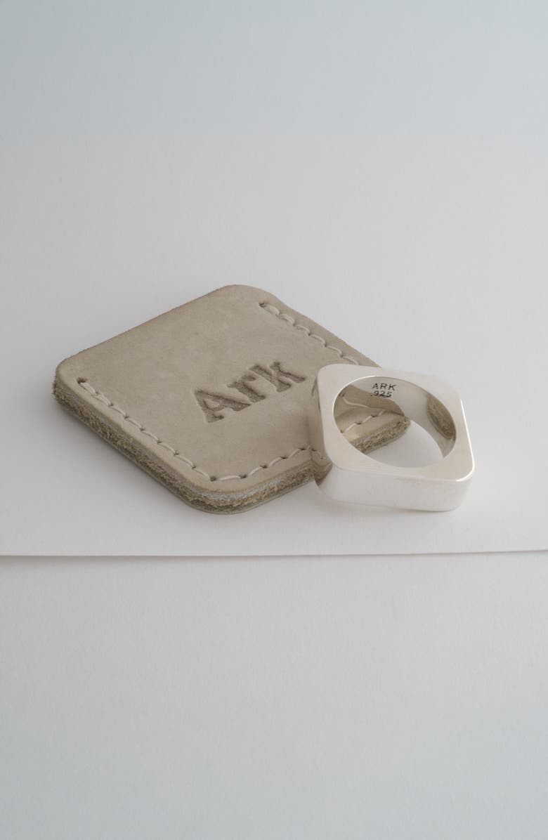 Arkenciel Square Ring in Solid Sterling Silver, Alternate, color, Polished Silver