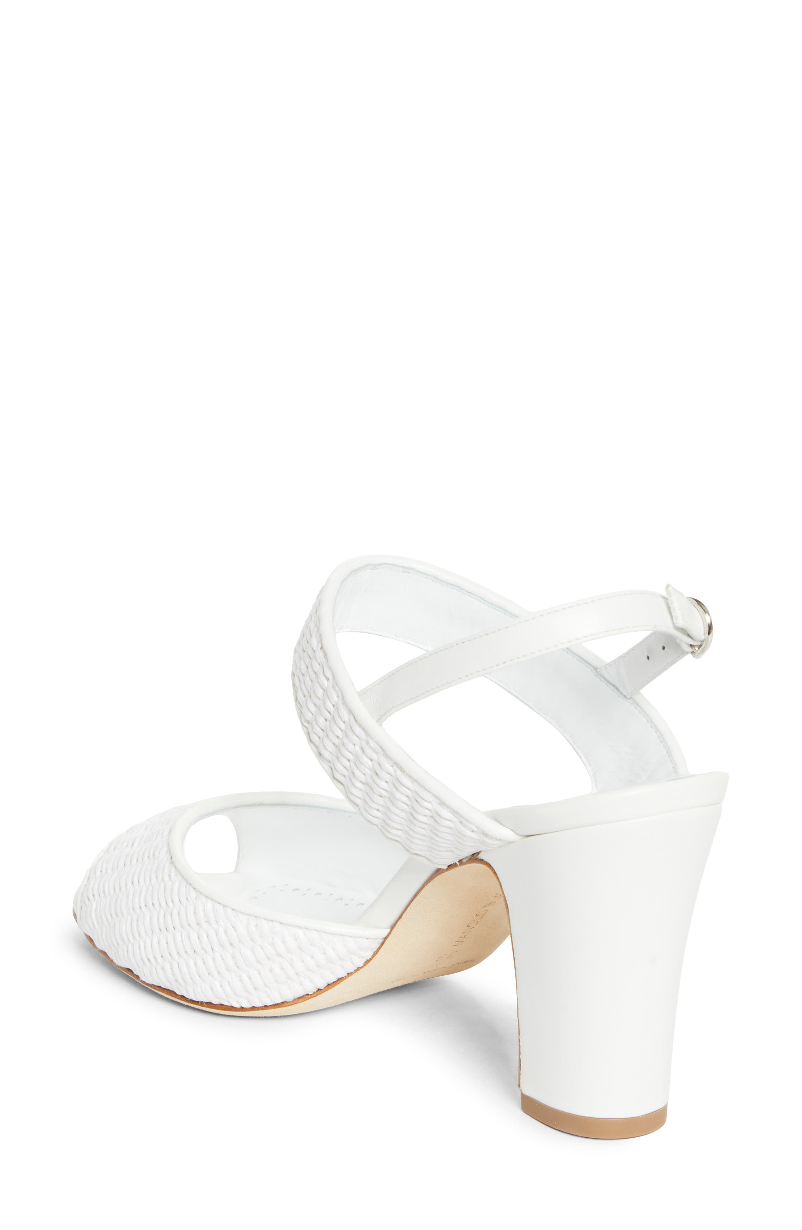 Manolo Blahnik Khiko Slingback Sandal, Alternate, color, White