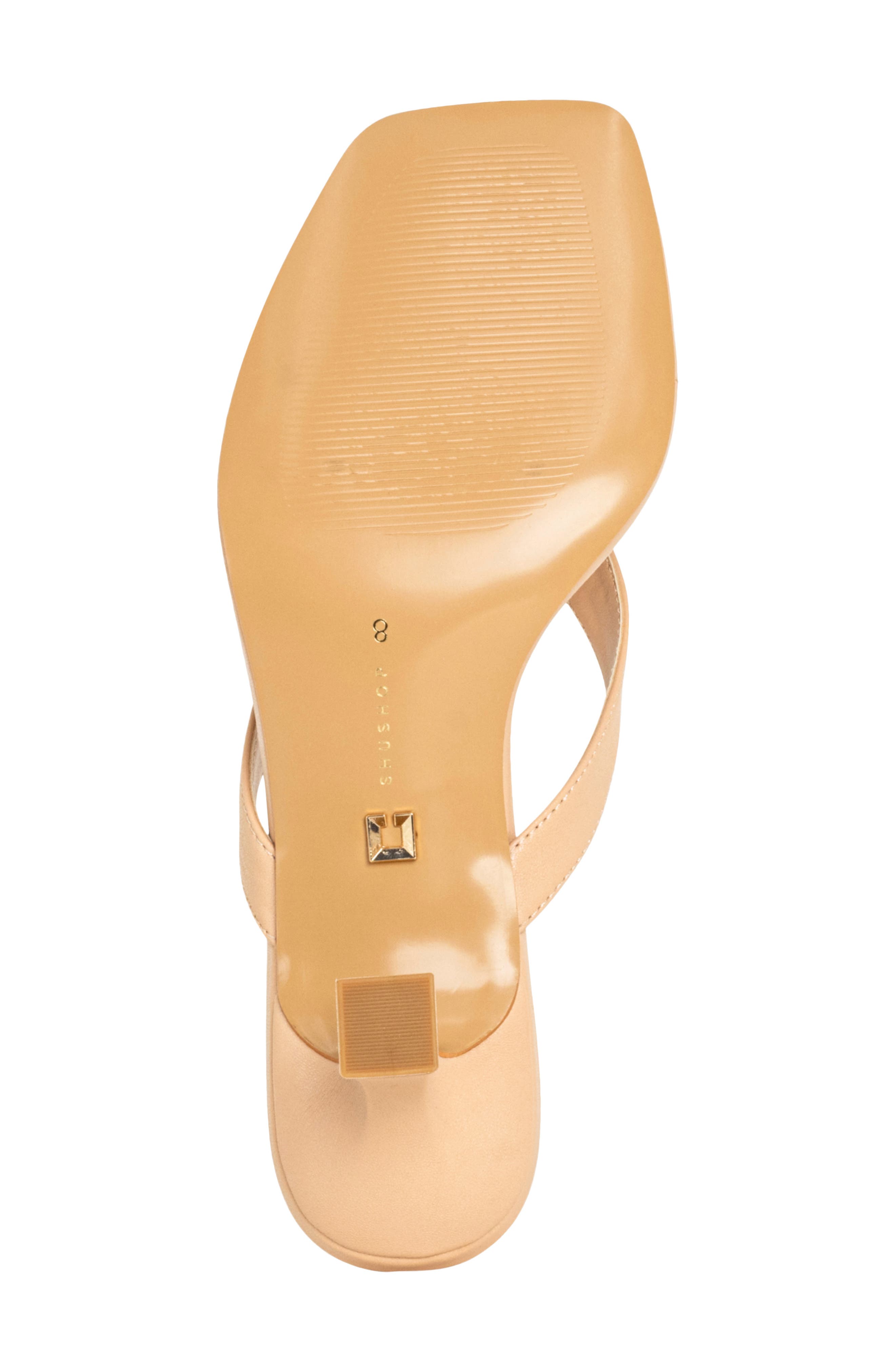Franny Kitten Heel Flip Flop, Alternate, color, BEIGE