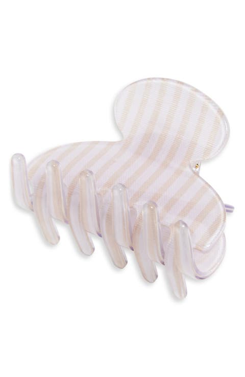 Couture Stripe Small Claw Clip