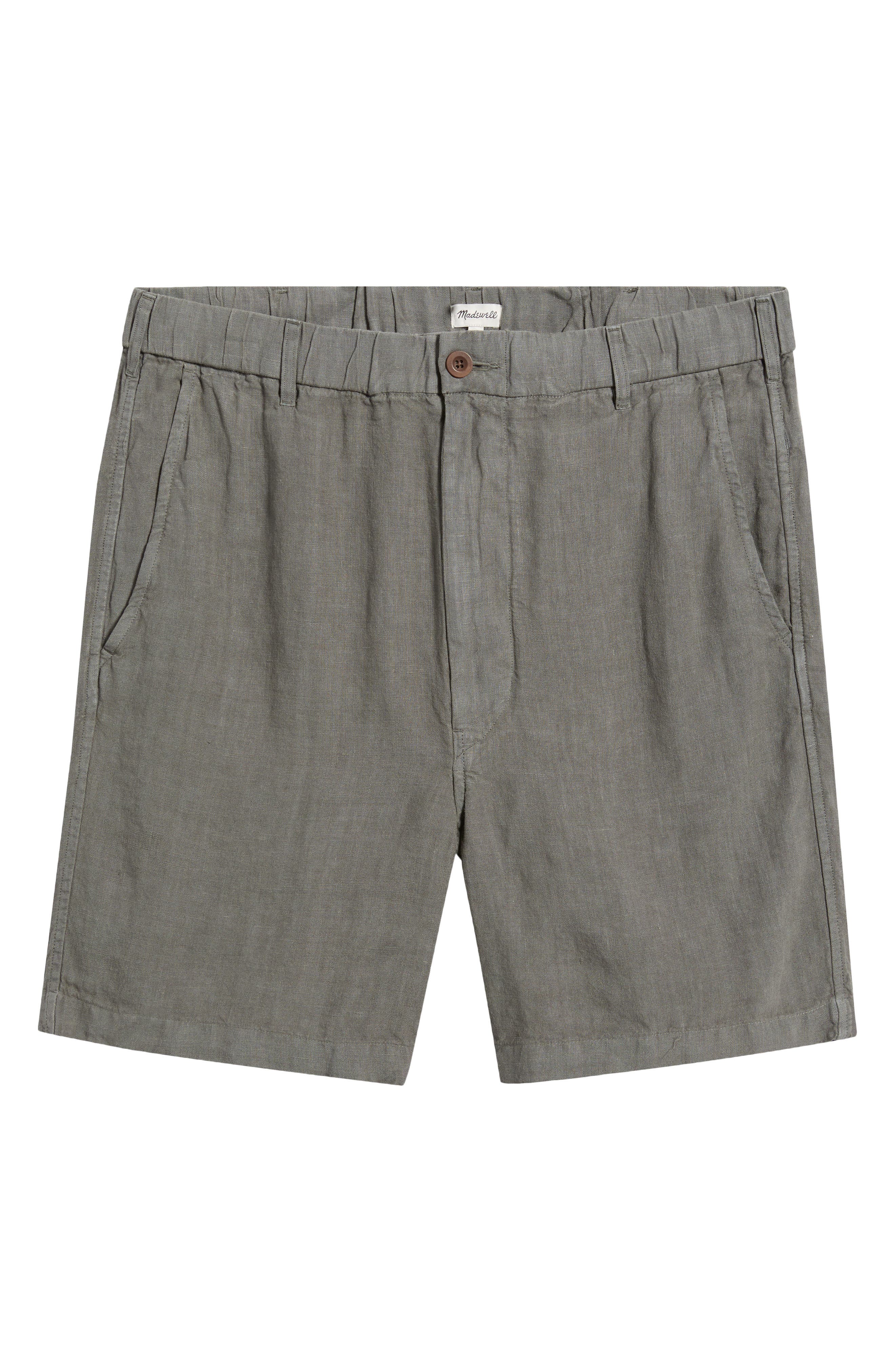Pull-On Linen Shorts