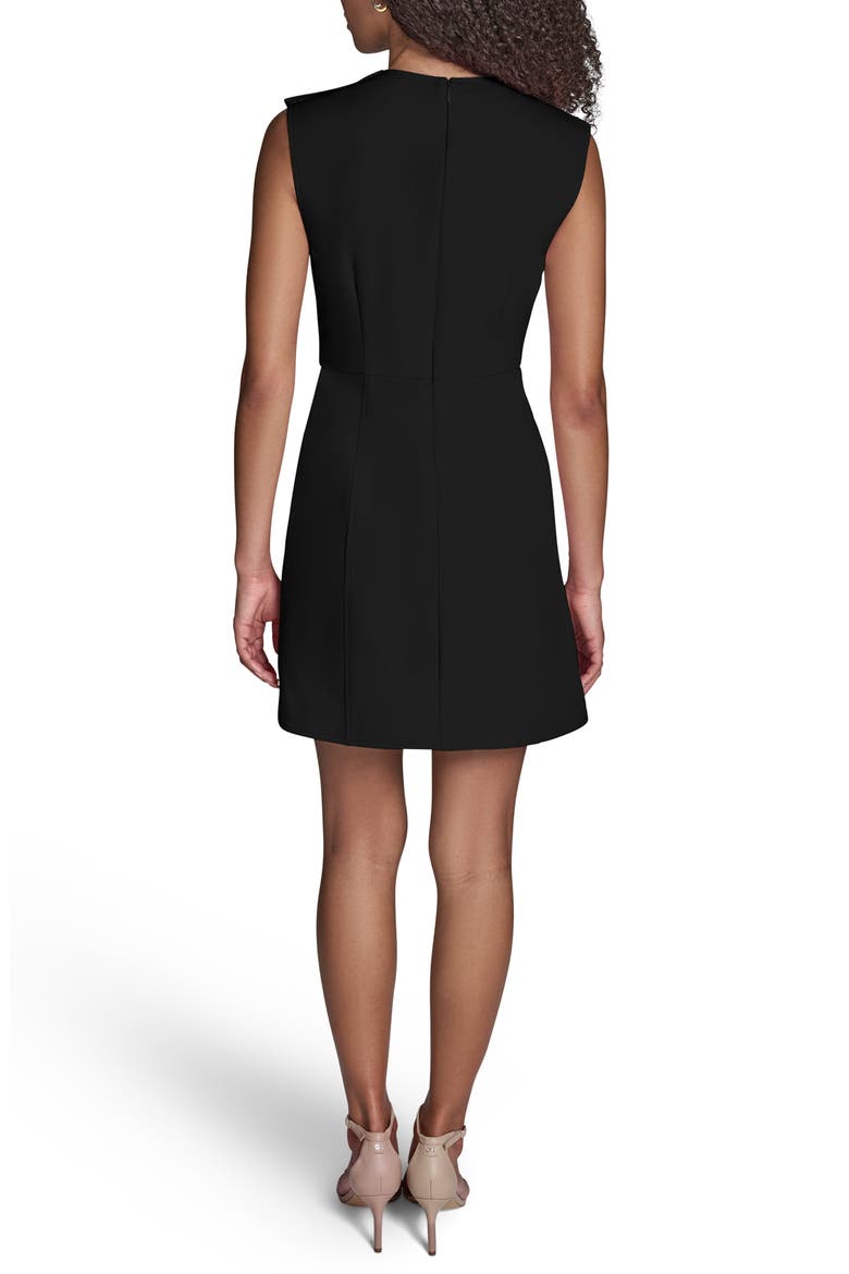 Iconic Stretch Asymmetric Minidress, Alternate, color, BLACK