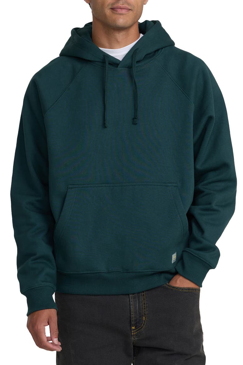 Dayshift Cotton Fleece Hoodie, Main, color, HUNTER GREEN