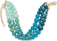 Lele Sadoughi Riviera Diana Triple Row Necklace