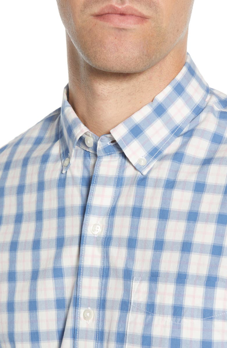 Bonobos Slim Fit Check Washed Button-Down Sport Shirt, Alternate, color, 