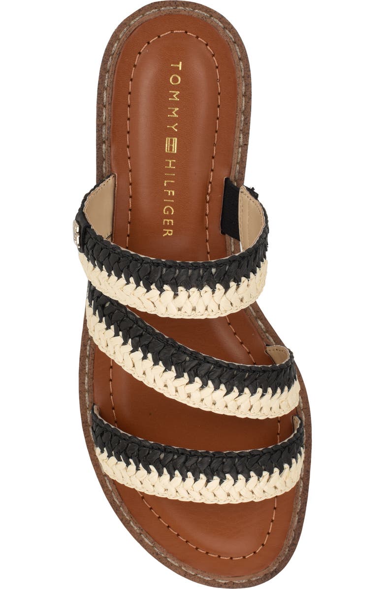 Tommy Hilfiger Brelyn Raffia Sandal, Alternate, color, Black01