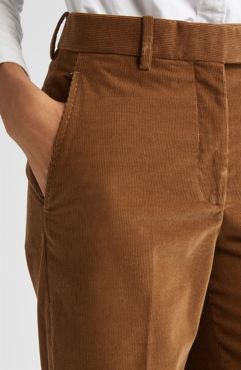 Thom Browne Fit 2 Cuffed Corduroy Pants, Alternate, color, Brown