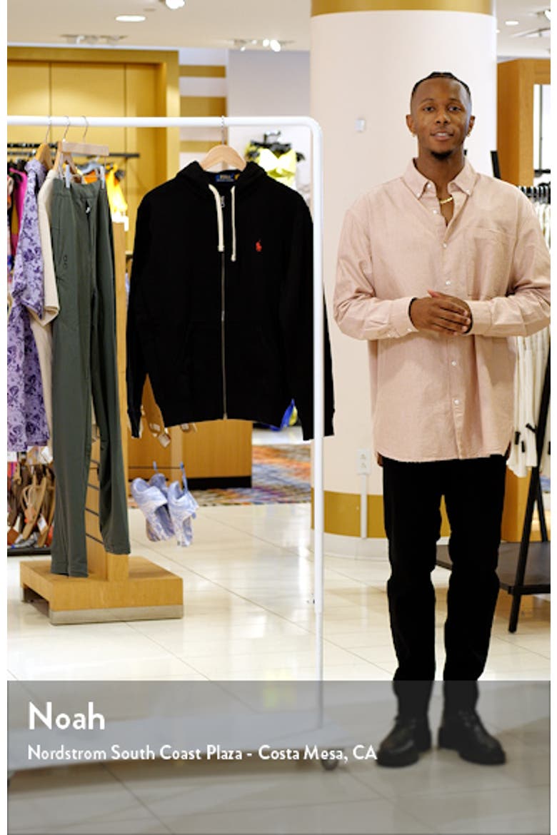 Cotton Blend Fleece Zip Front Hoodie video