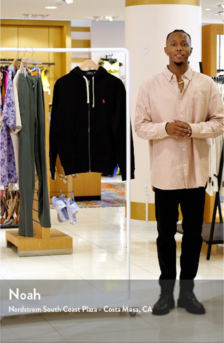 Cotton Blend Fleece Zip Front Hoodie, sales video thumbnail