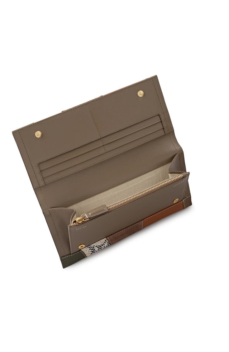 Radley Oak Street - Patchwork Large Flapover Wallet, Alternate, color, Coffee