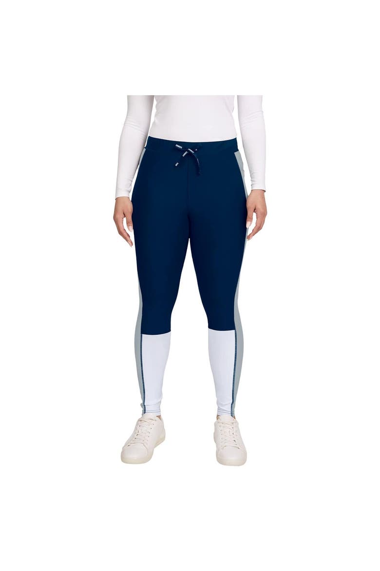 Women's WEAR by Erin Andrews Navy Dallas Cowboys Color-Block Leggings, Alternate, color, Navy
